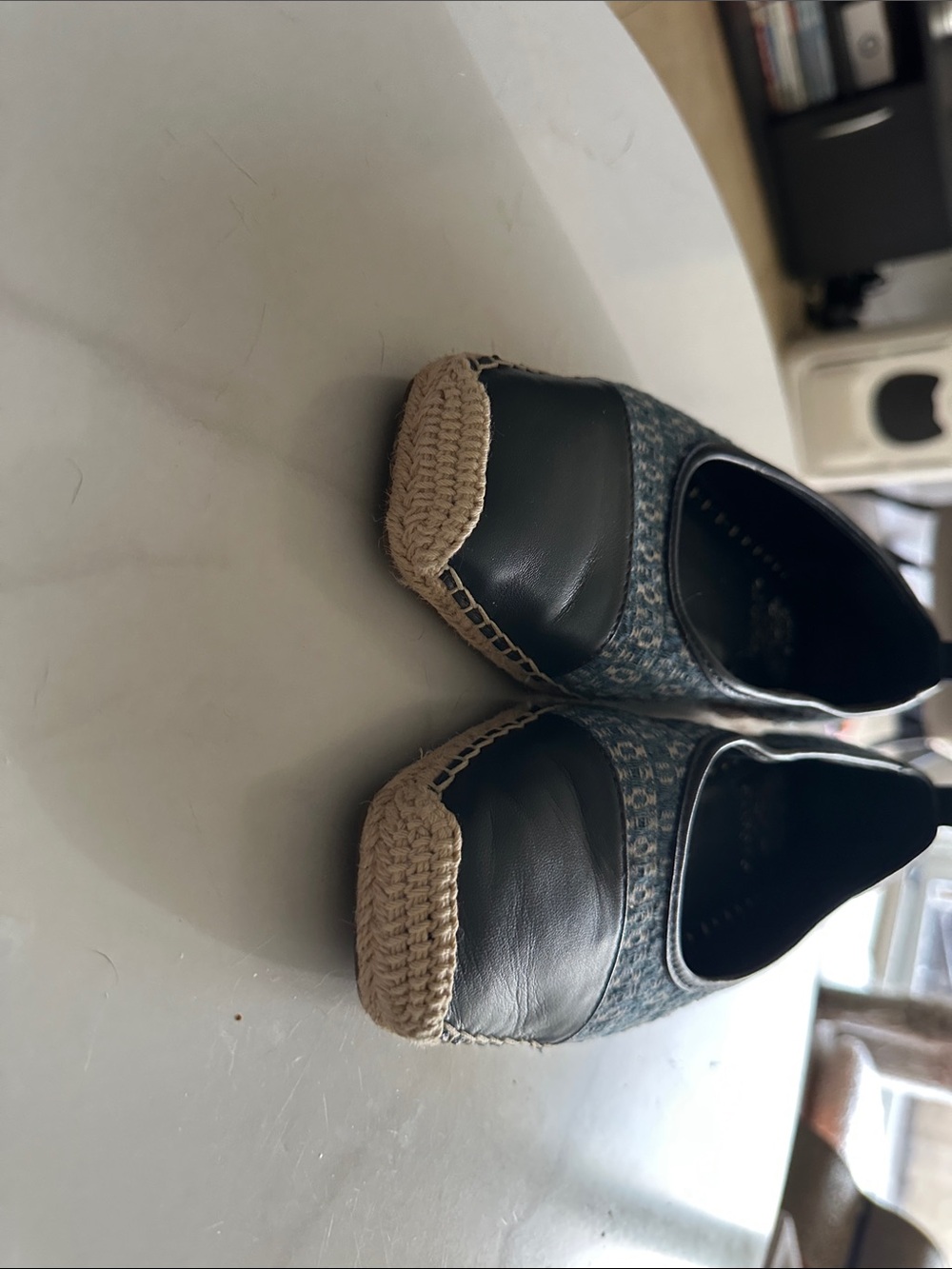 Navy Blue Espadrille Flats by Vince Camino - Picture 2 of 6